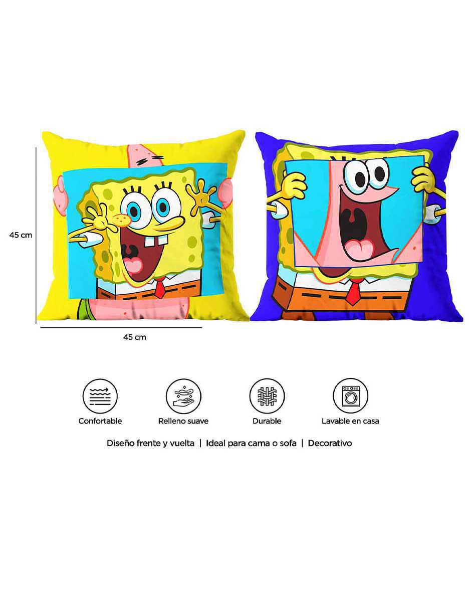 Cojín decorativo Bob Esponja y Patricio 2