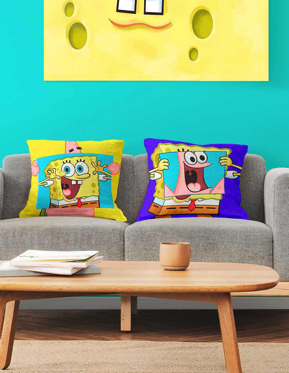 Cojín decorativo Bob Esponja y Patricio 3