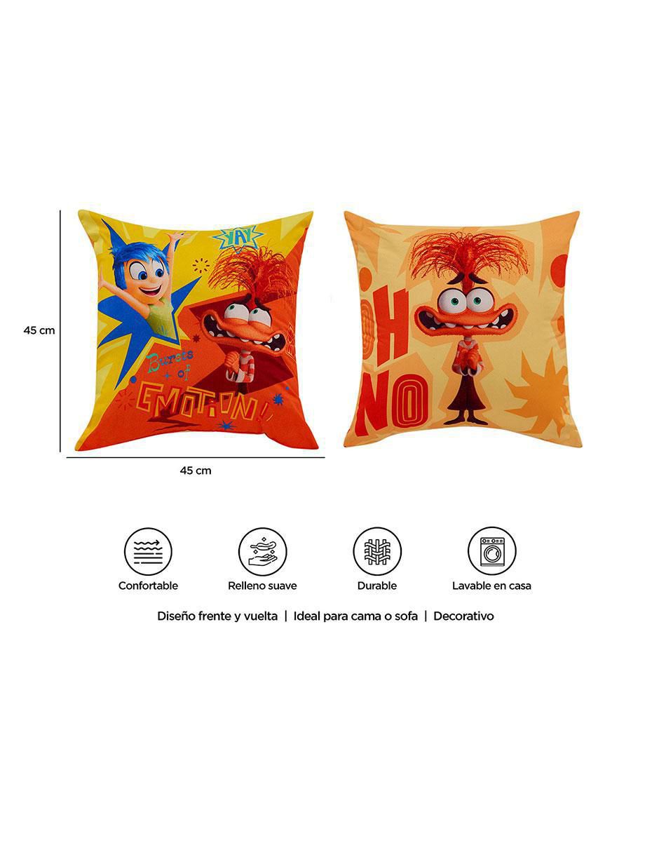 Cojín decorativo Providencia Reversible Intensamente Emotion Intensamente 2