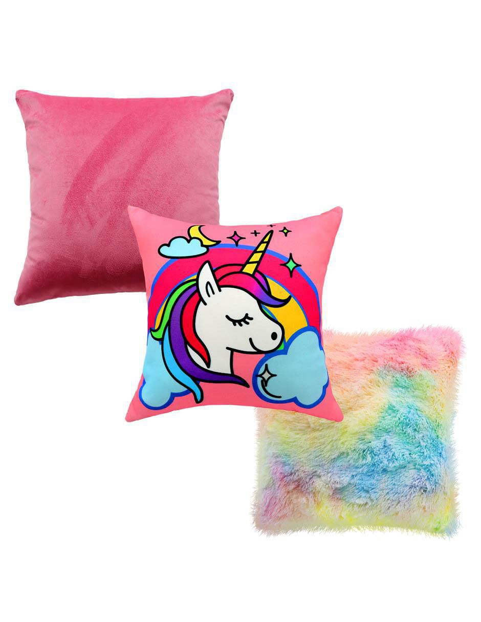 Set de cojín decorativo unicornio