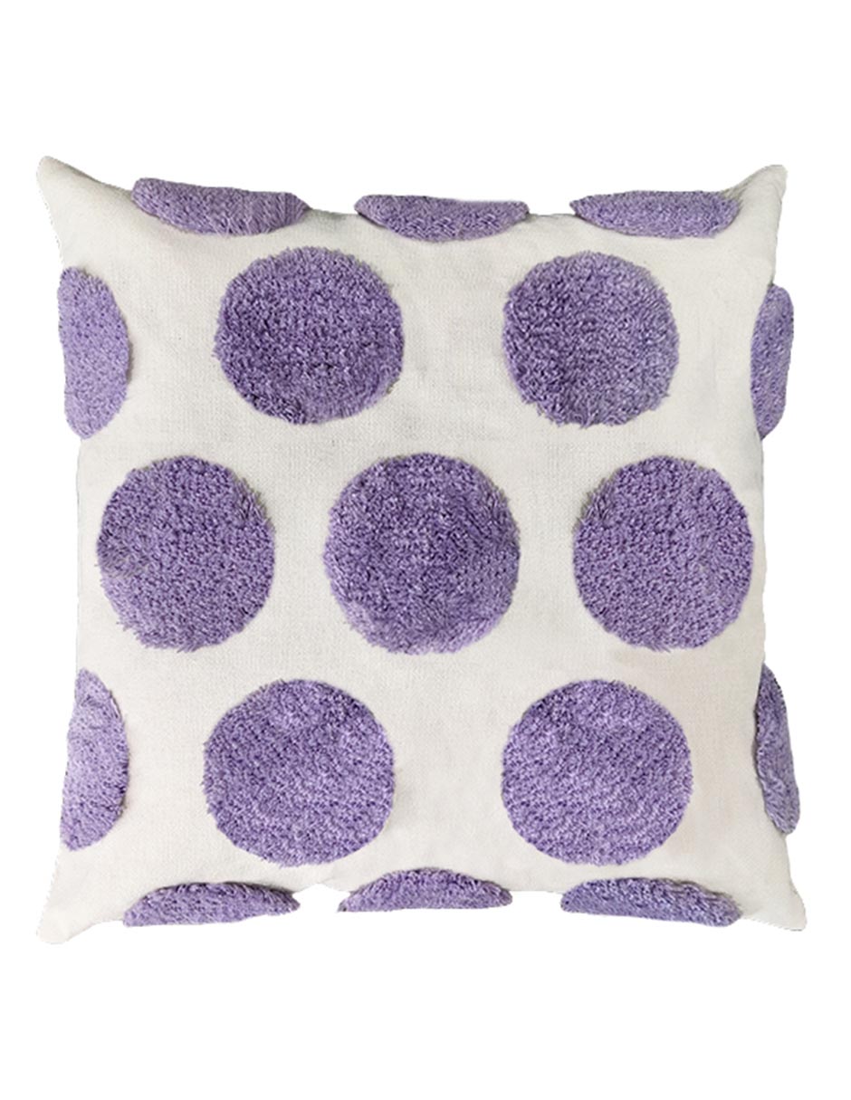 COJÍN ALEGRÍA, MORADO, 45 X 45 CM HAUS