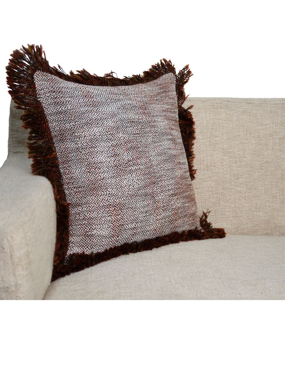 Cojín decorativo fleco 5