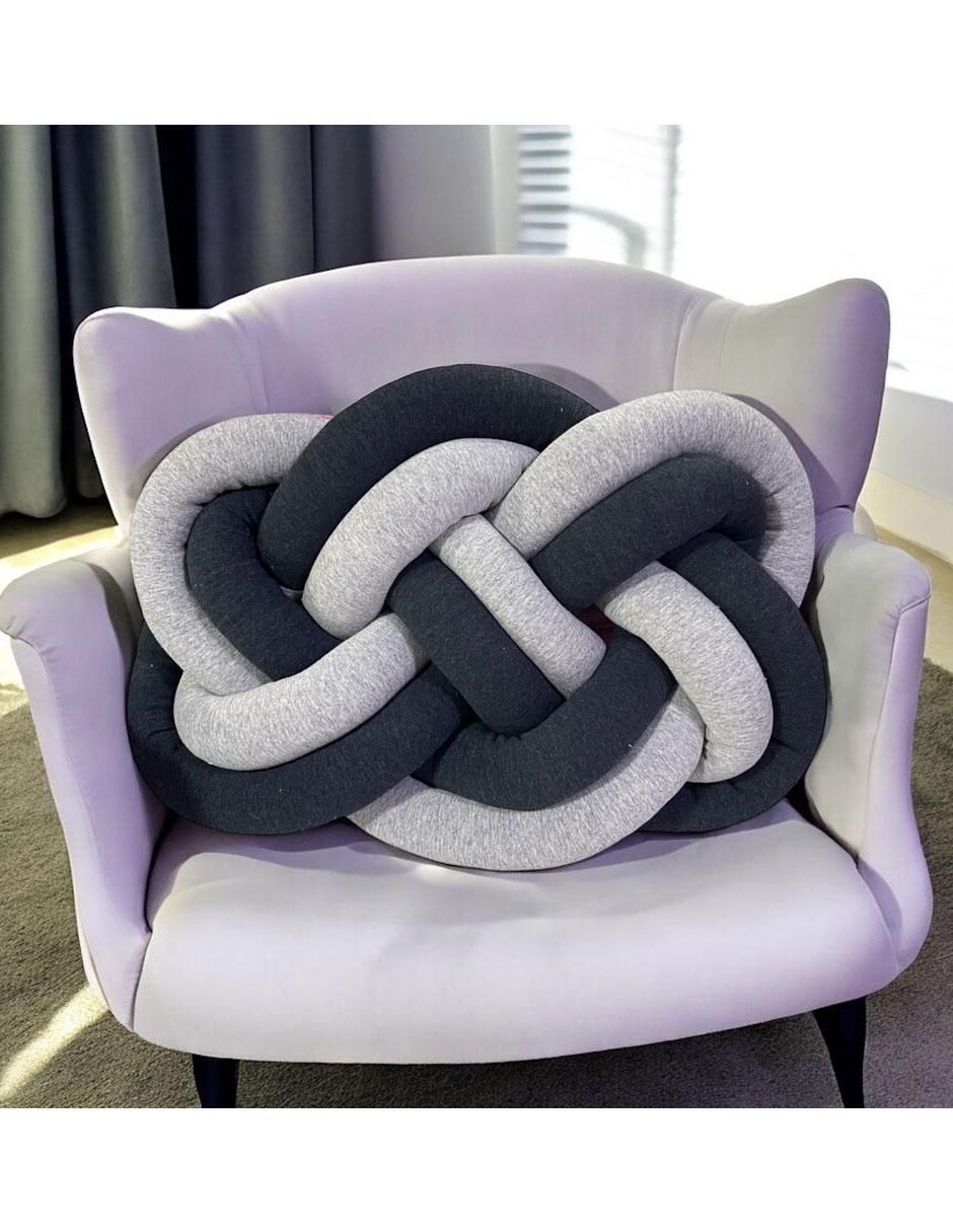 Cojín decorativo nudo infinito