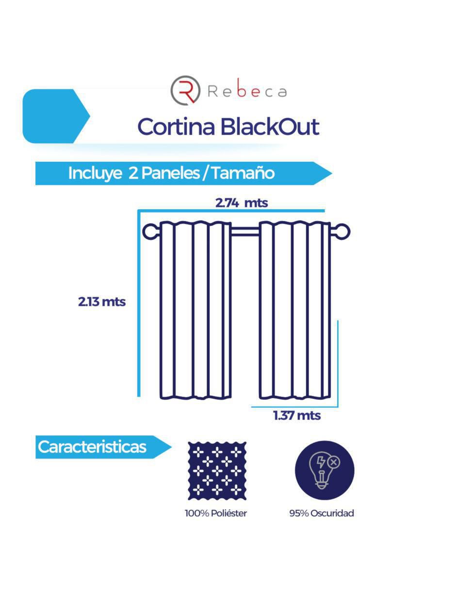 Set cortina Black out 6