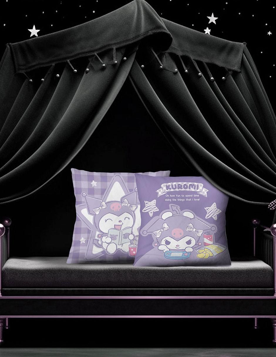 Cojín decorativo reversible alegre kuromi