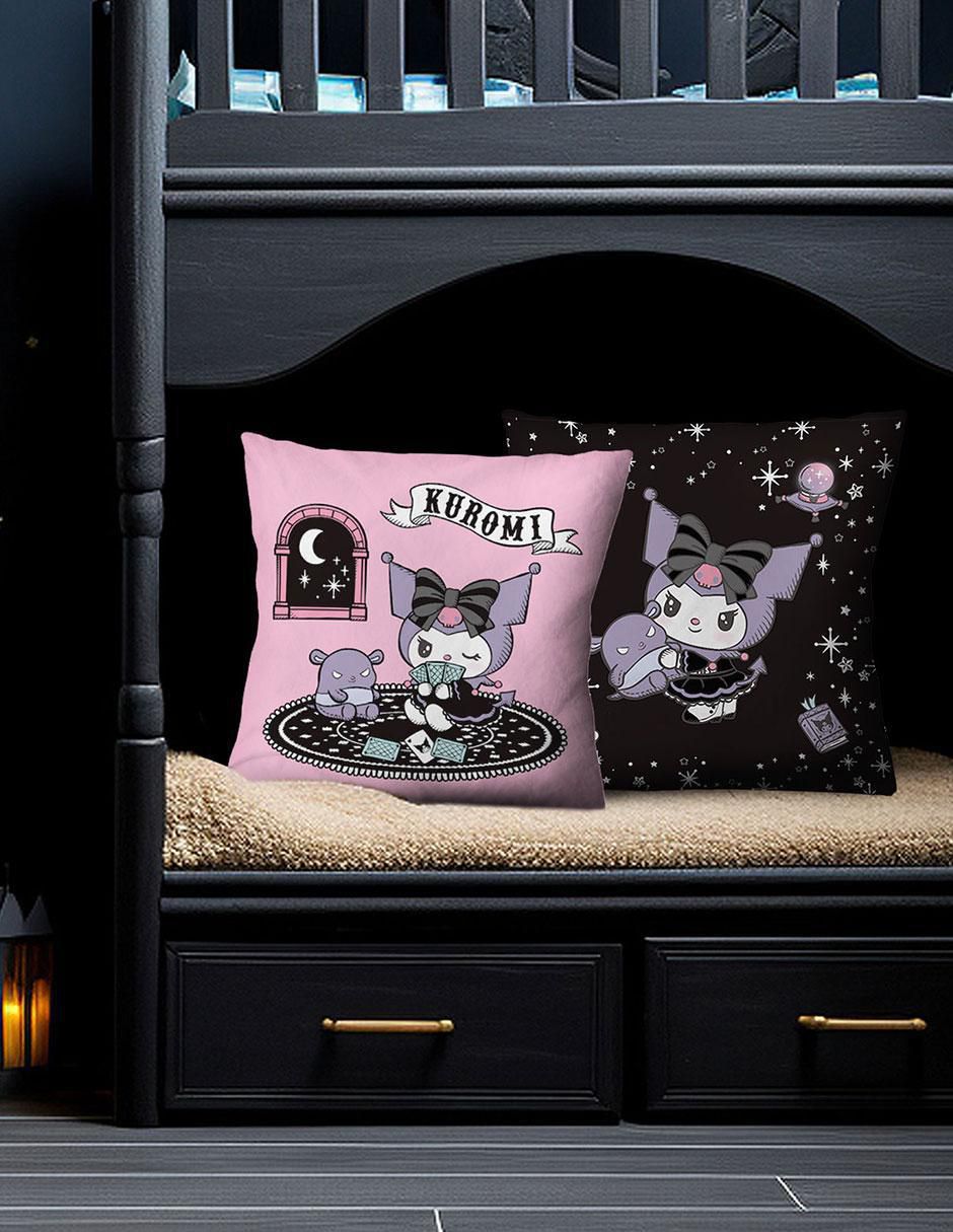 Cojín decorativo reversible encanto kuromi