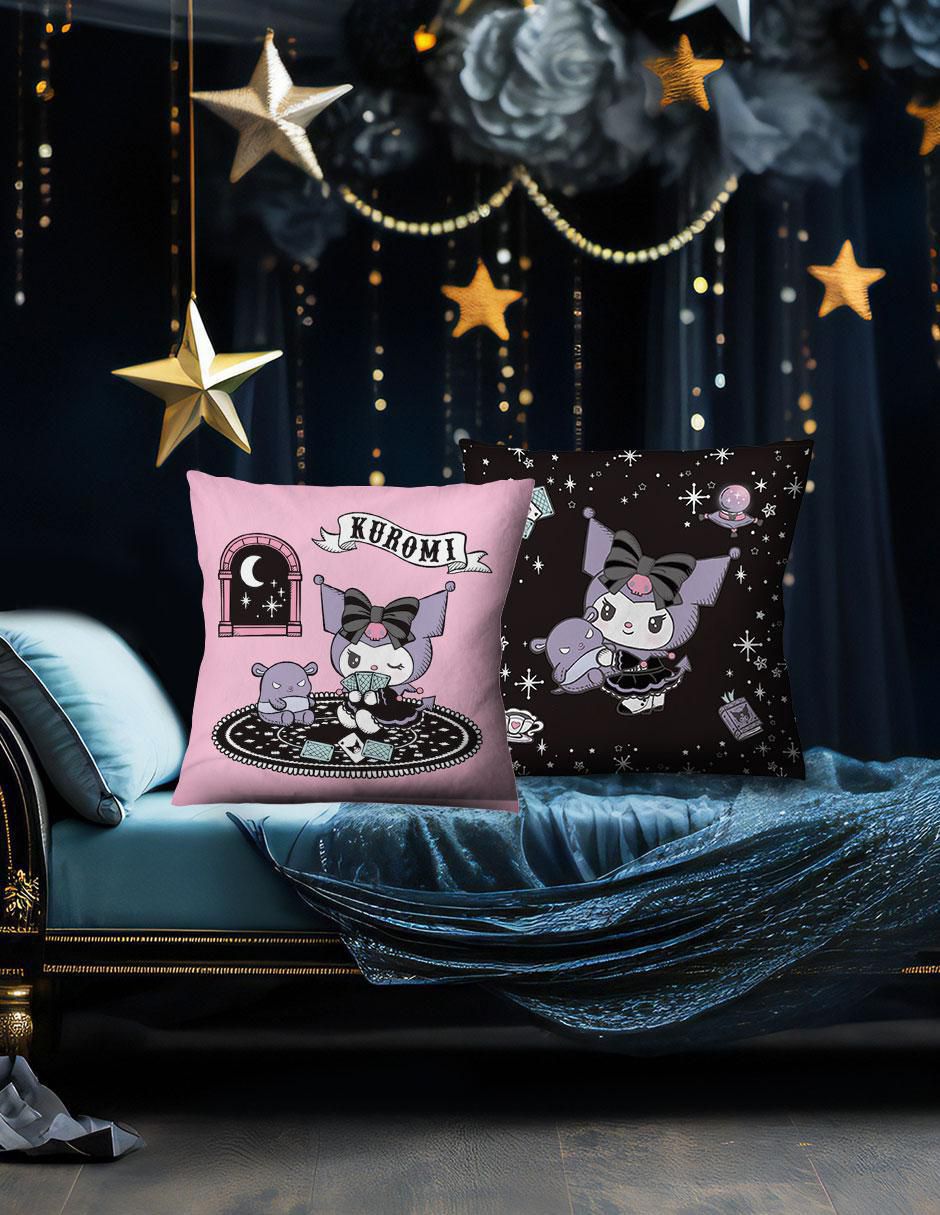 Cojín decorativo reversible encanto kuromi