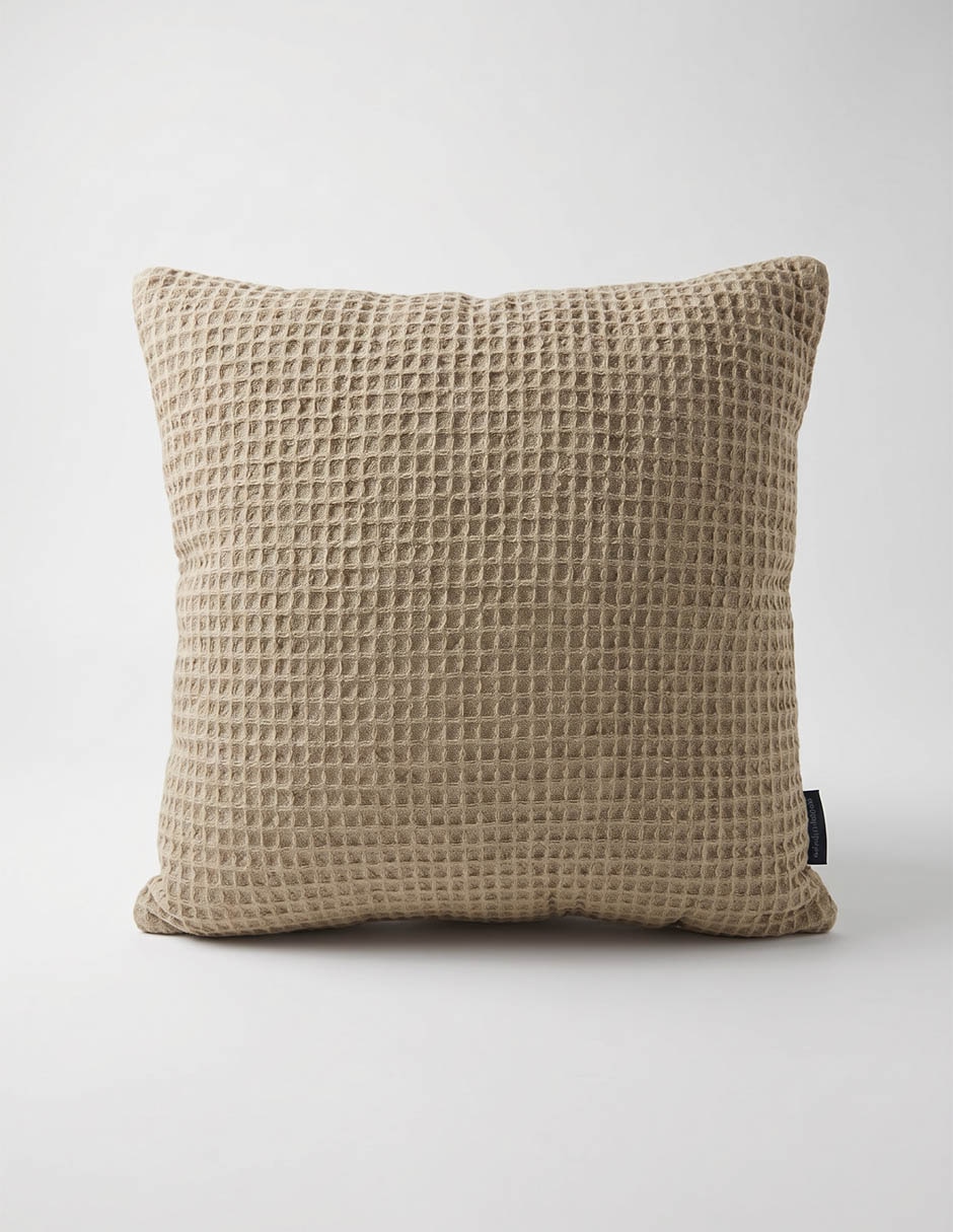 COJÍN WAFFS, TAUPE, 45 X 45 CM HAUS