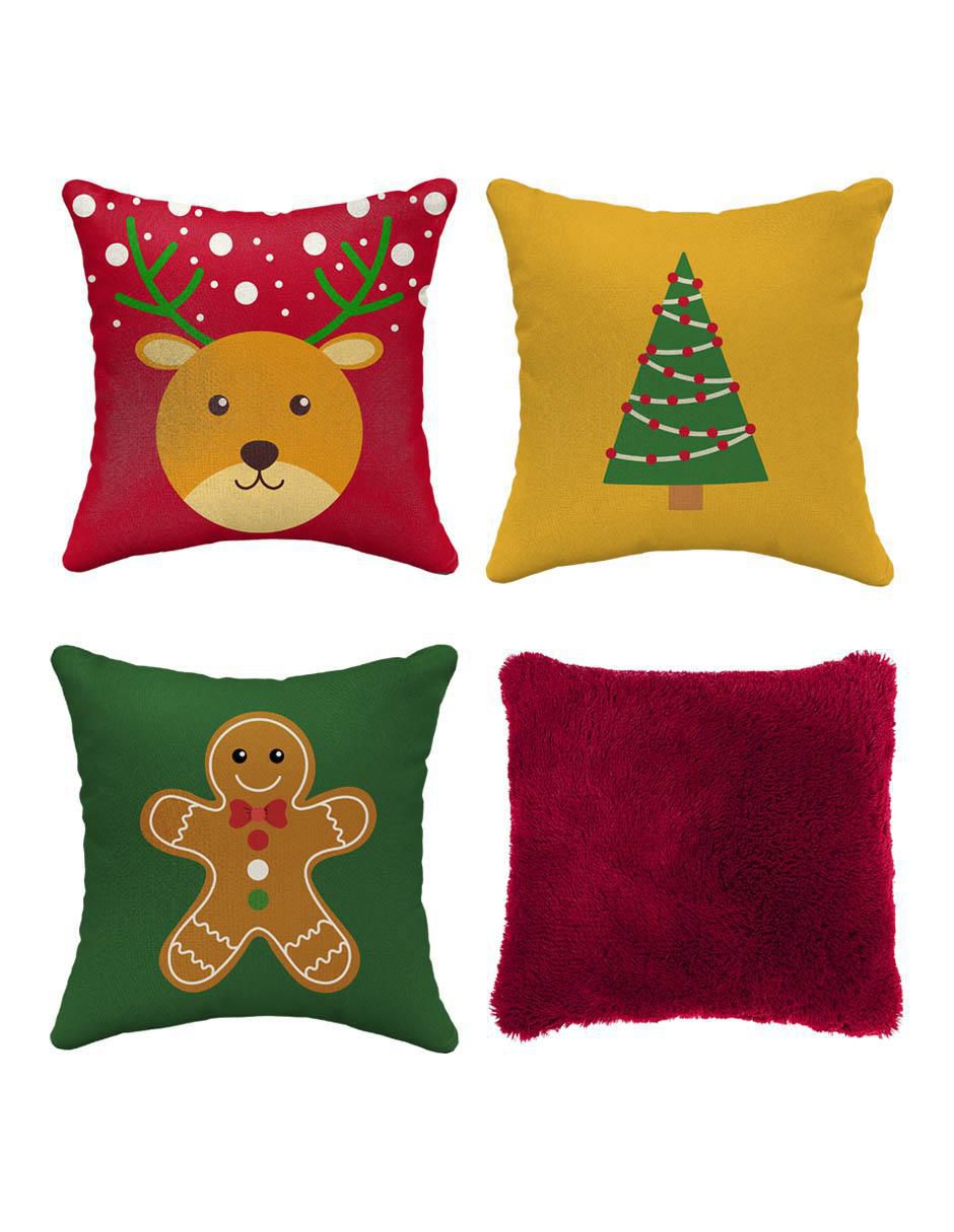 Set de cojín decorativo navideño Navidad Set de cojín decorativo navideño Navidad