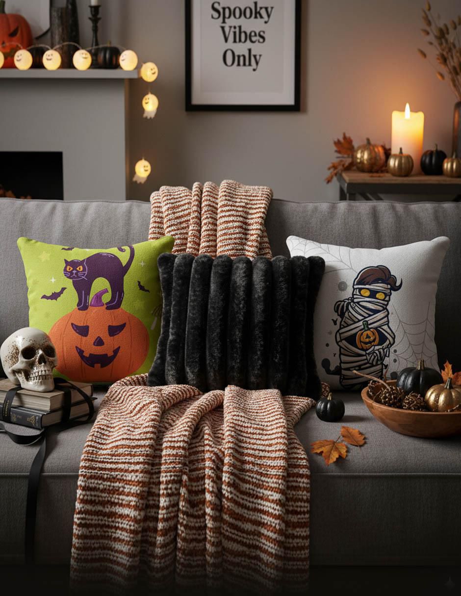 Set de cojín decorativo halloween 2