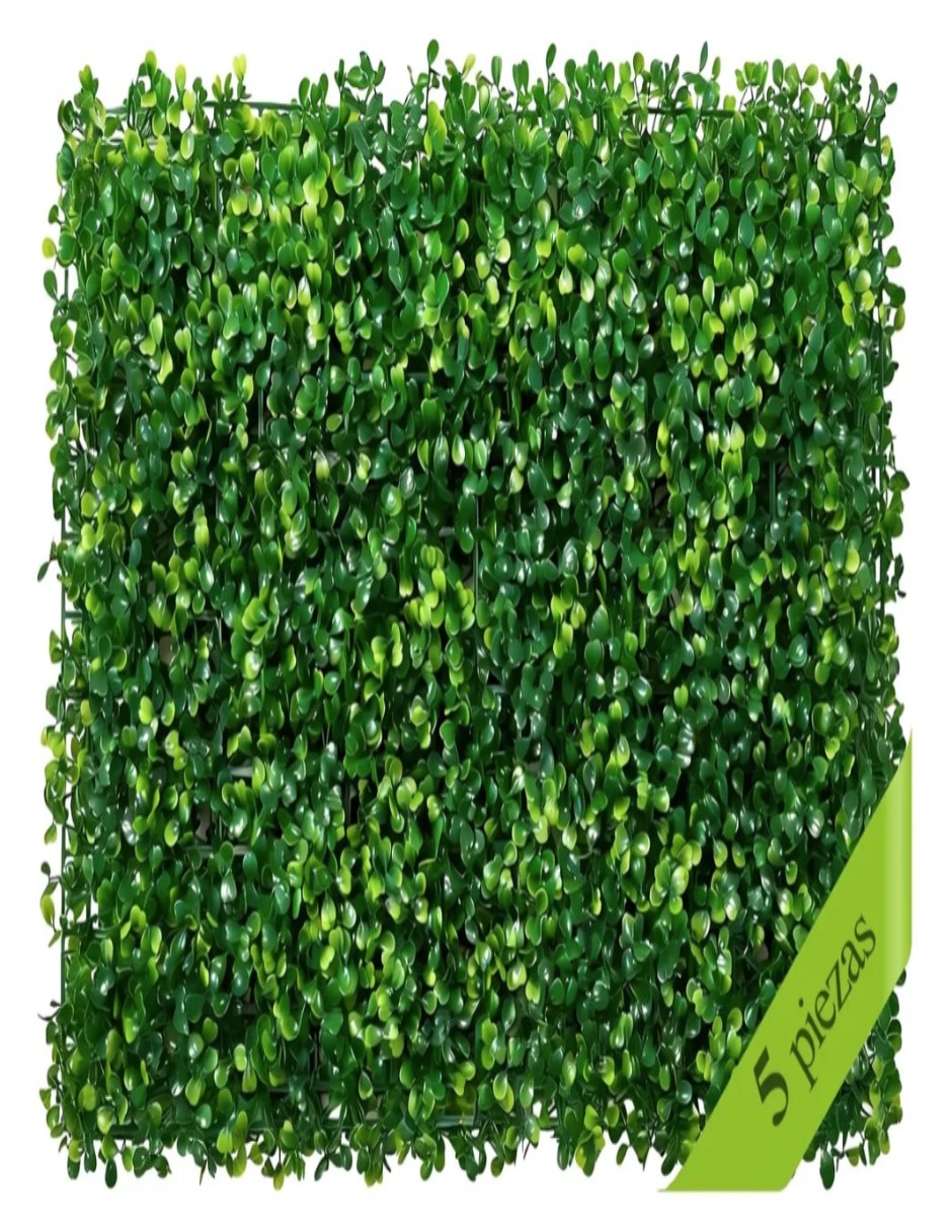 Set muro verde Elleine con 5 piezas