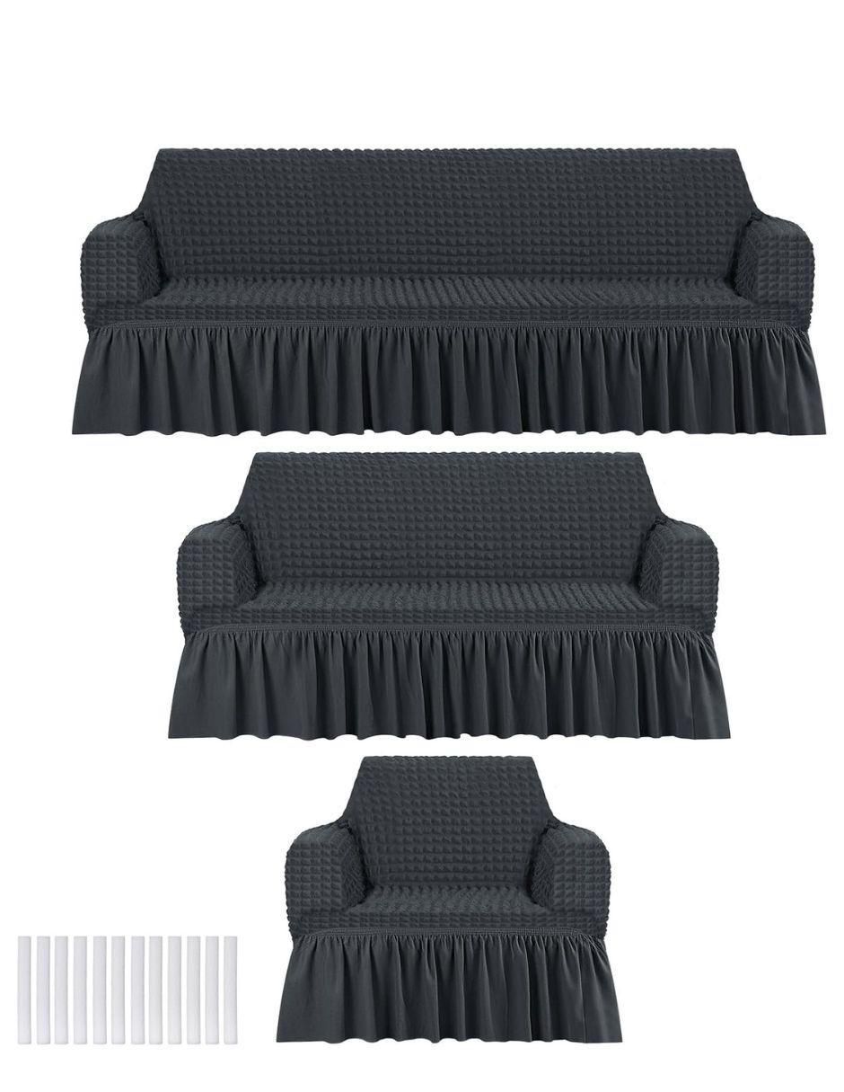 Funda sofá antideslizante 3 piezas Olan Funda sofá antideslizante 3 piezas Olan