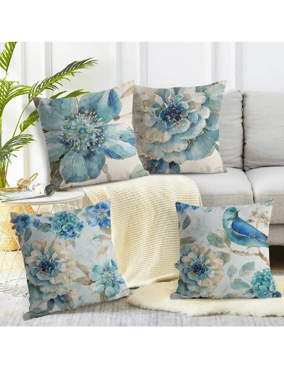 Set funda cojín flor 2