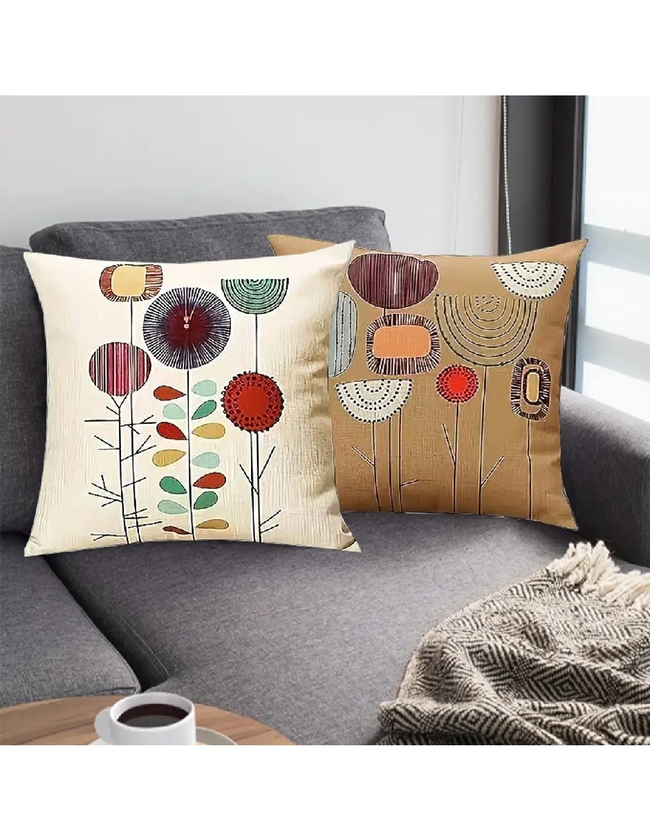 Funda cojín flor 2