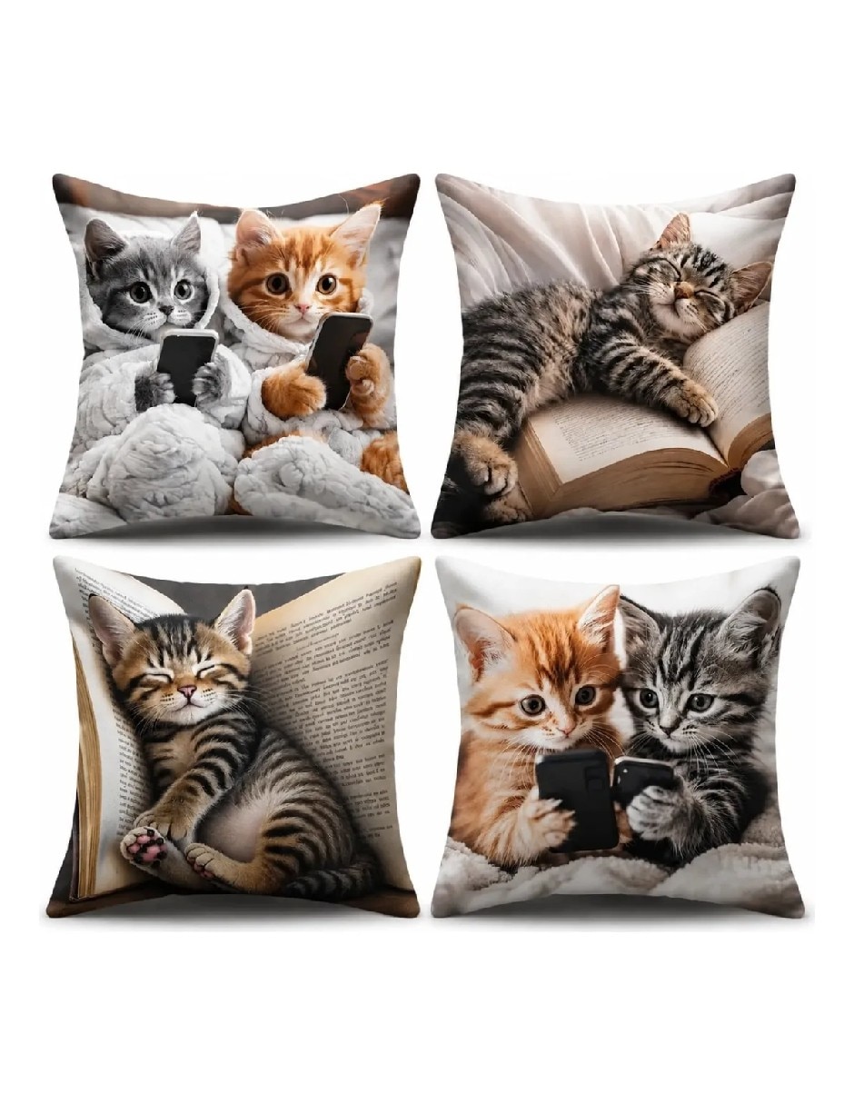 Set funda cojín animal