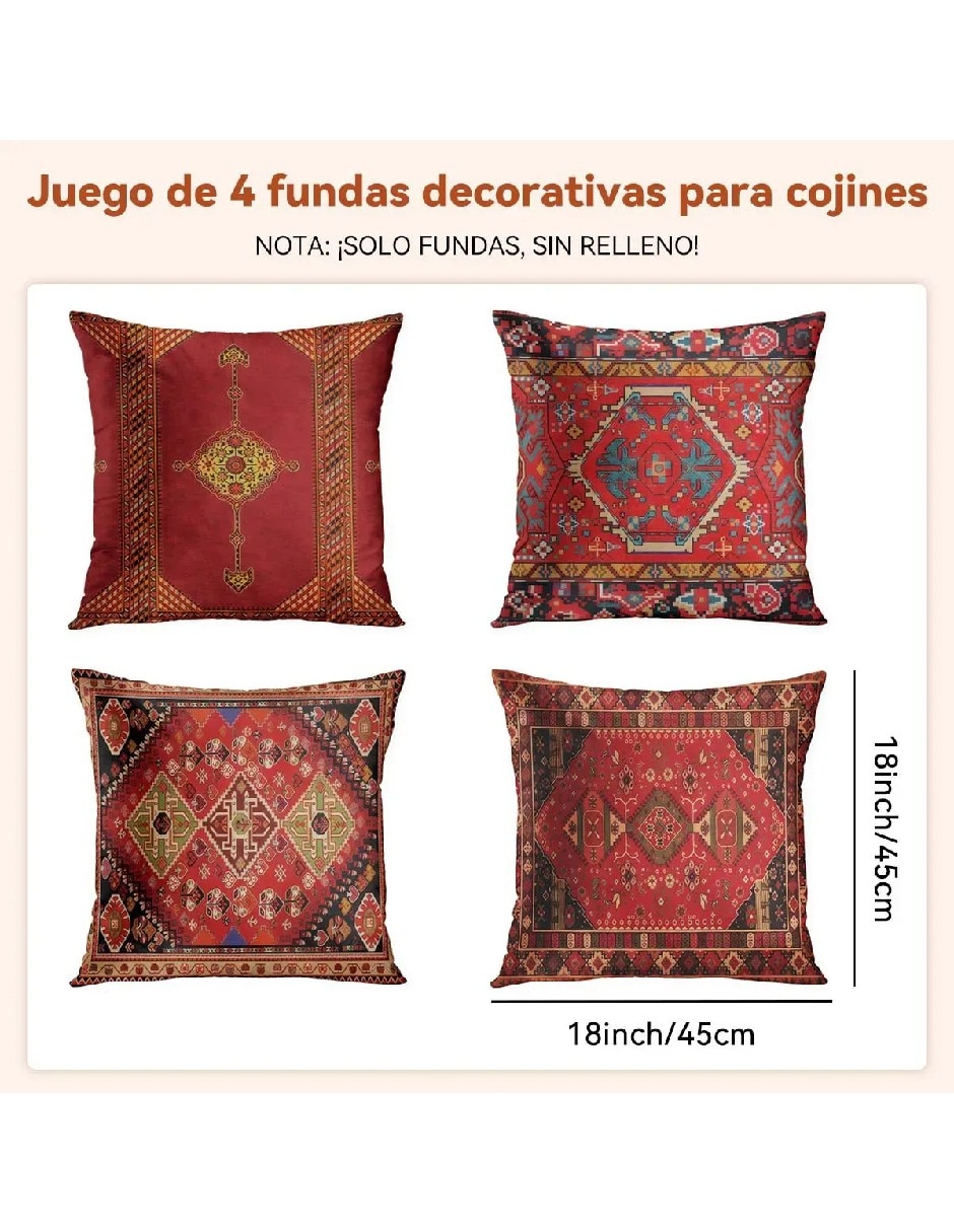 Set funda cojín 4