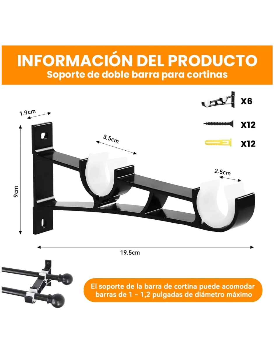 Cortinero de metal 5