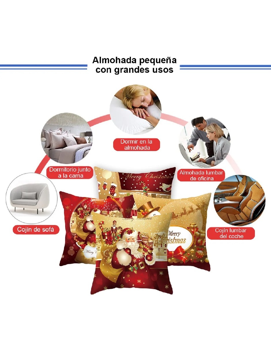 Set funda cojín Navidad