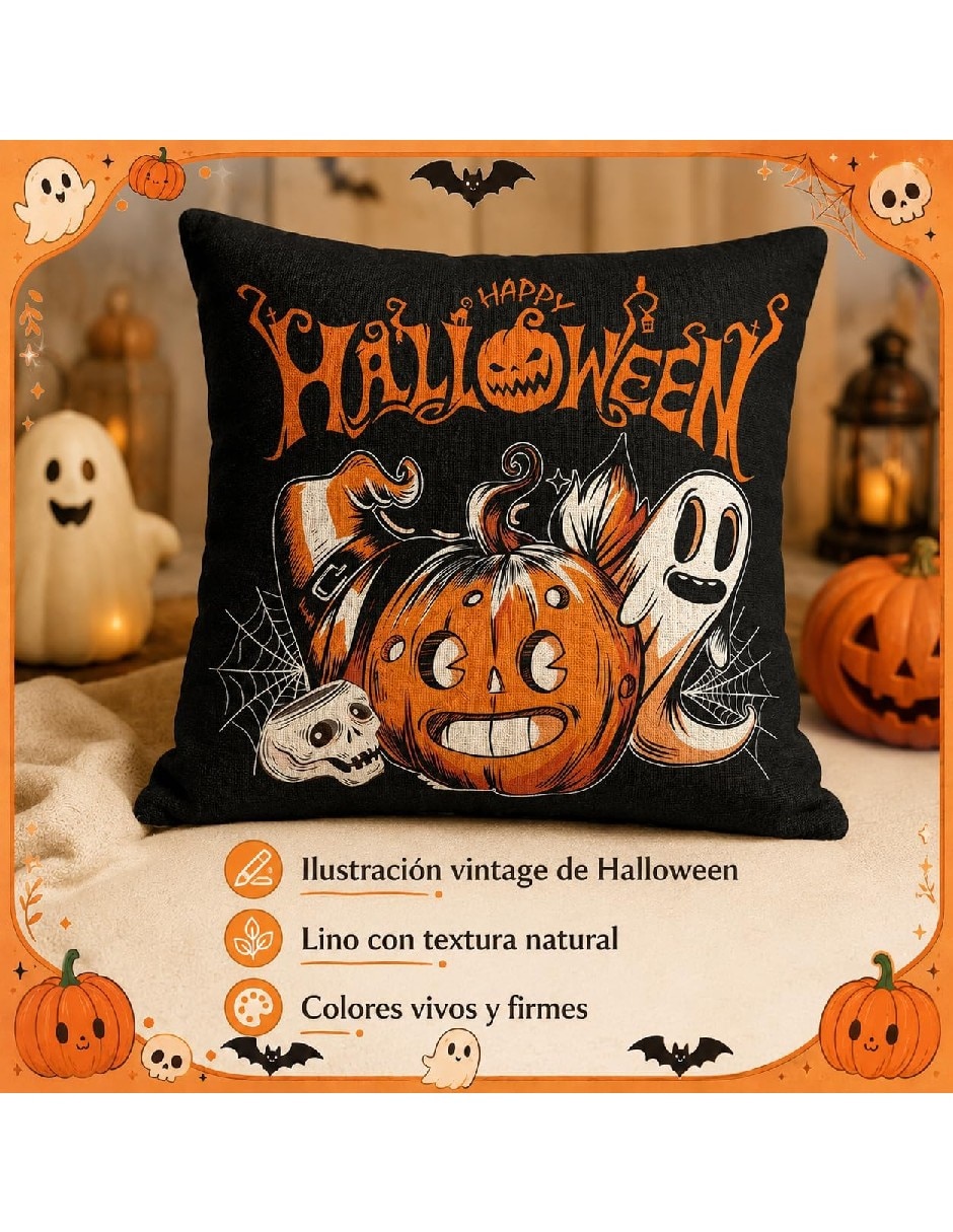 Set funda cojín Halloween
