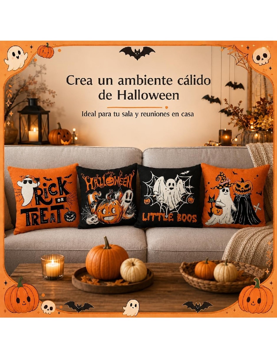 Set funda cojín Halloween