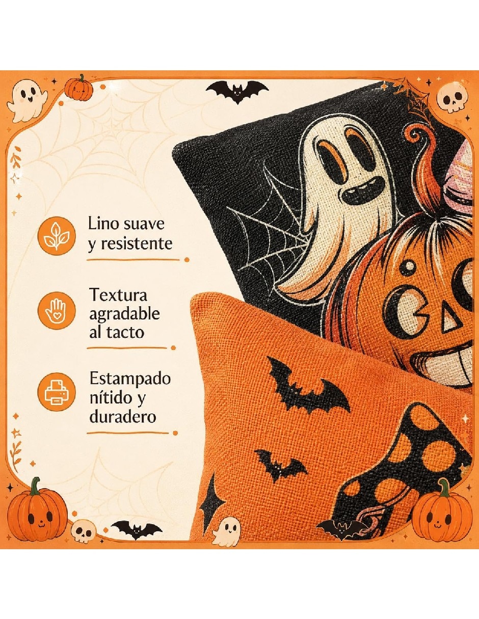 Set funda cojín Halloween