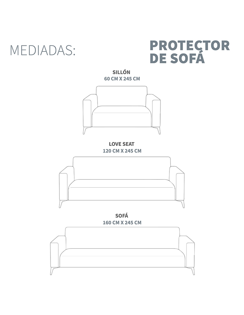 Funda sofá antideslizante 3 piezas 2