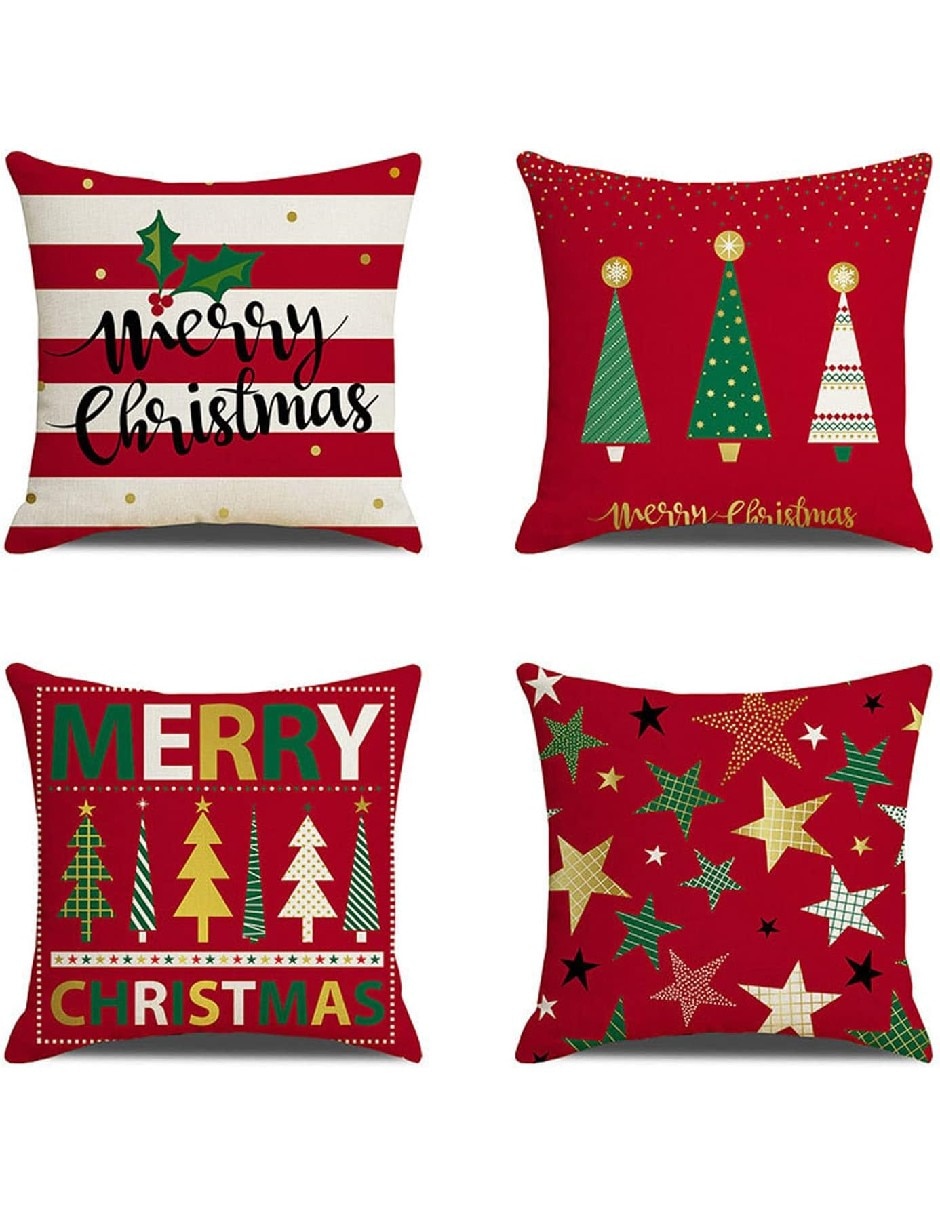 Set funda cojín Navidad