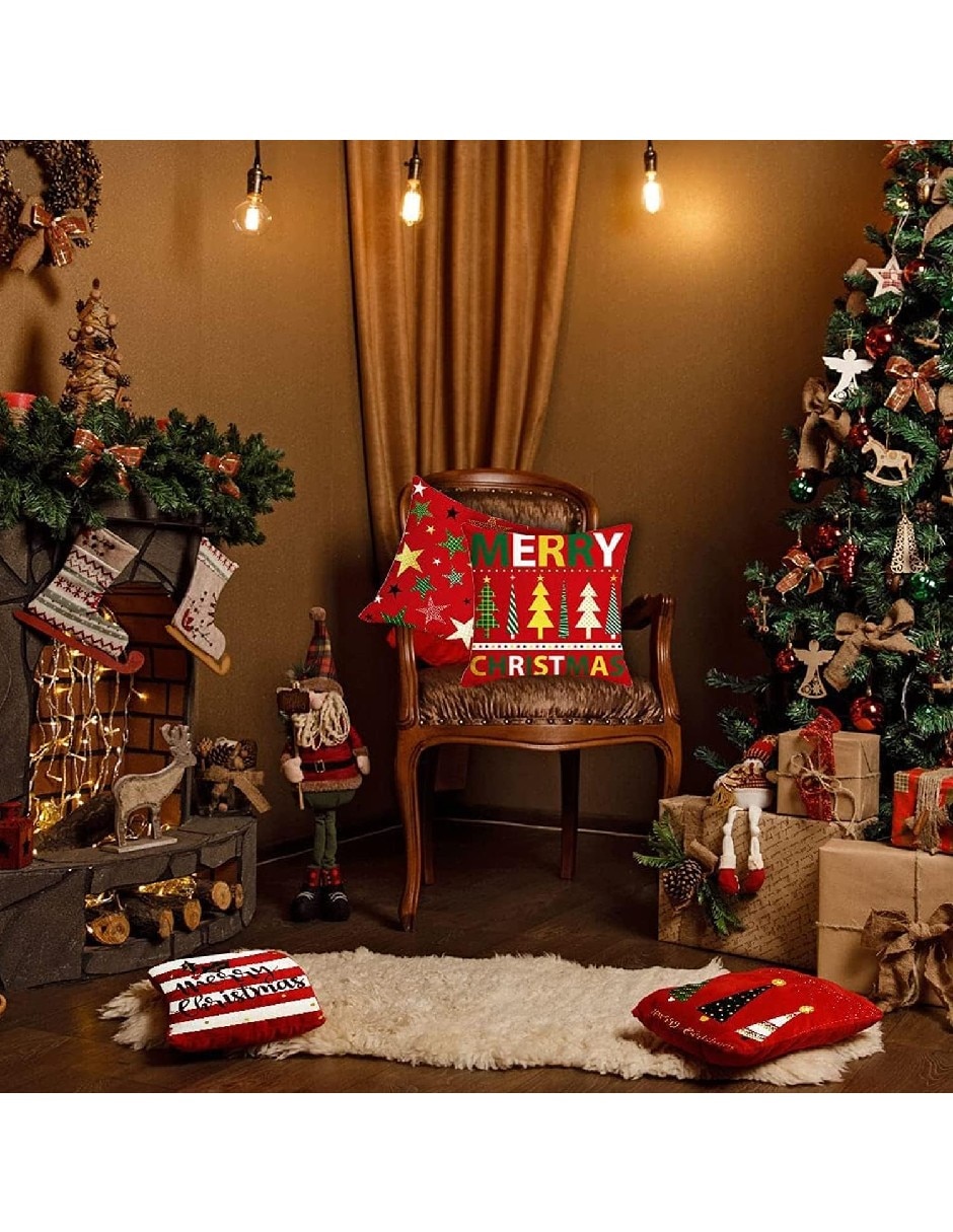 Set funda cojín Navidad