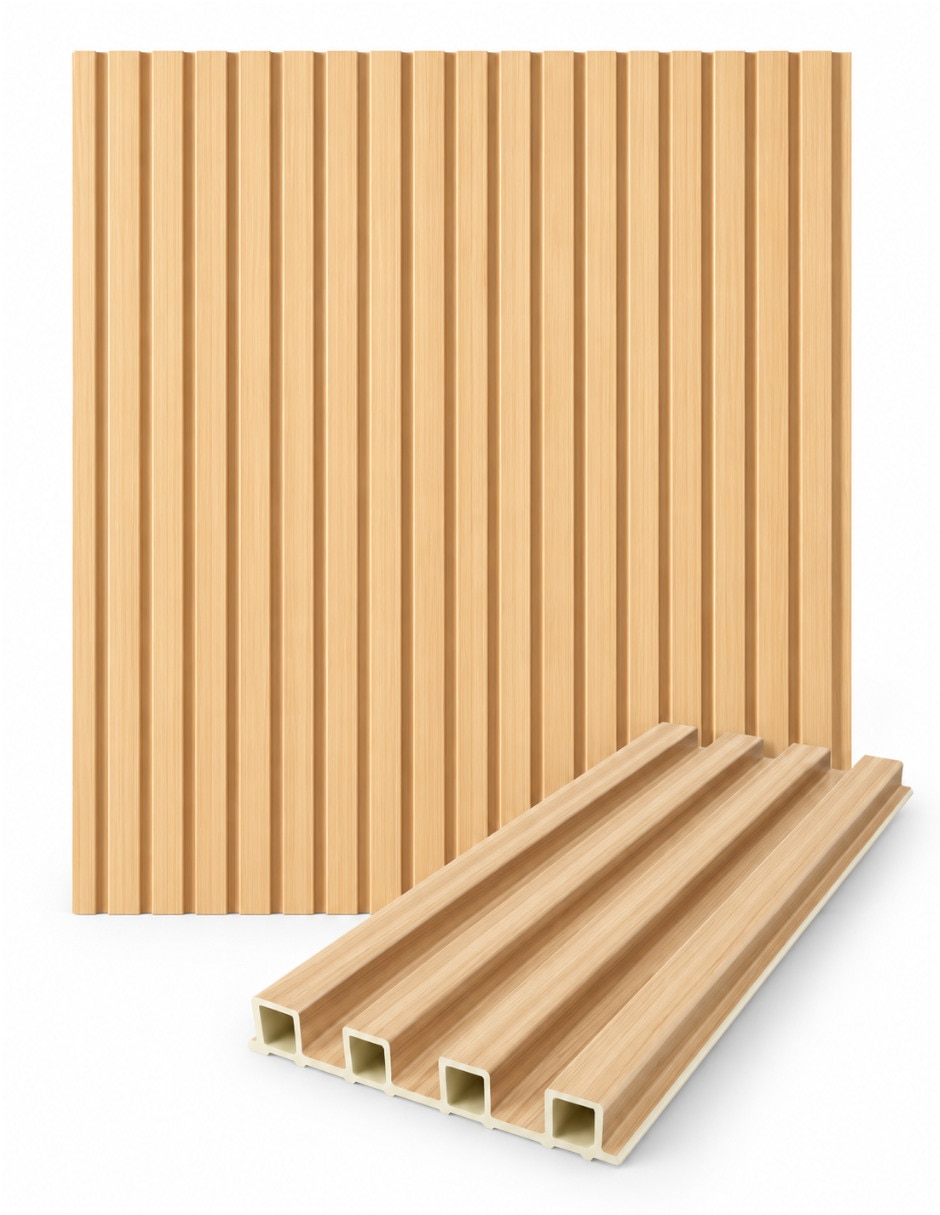 Lambrin de madera y plástico 10 piezas Lambrin de madera y plástico 10 piezas