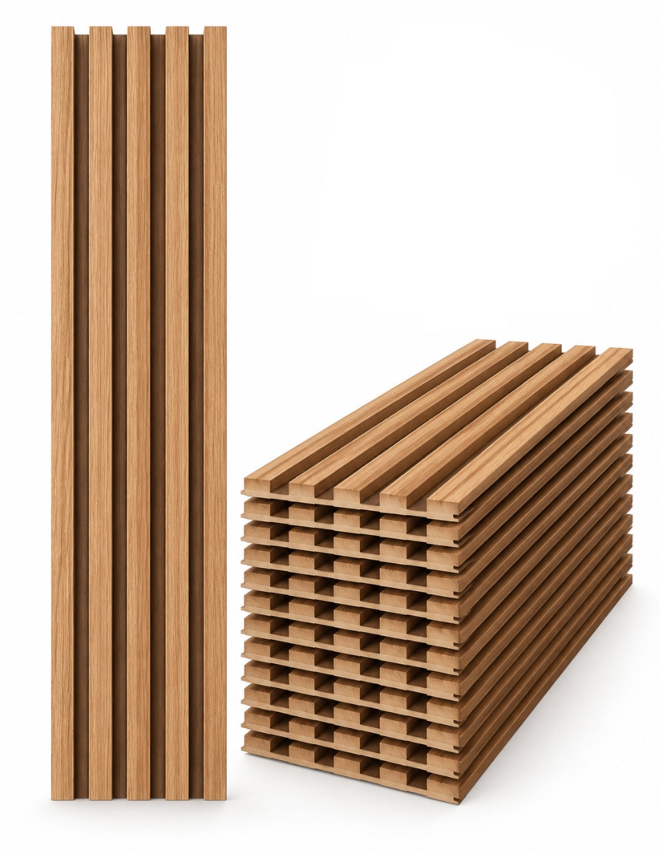 Lambrin de madera y plástico 10 piezas Lambrin de madera y plástico 10 piezas