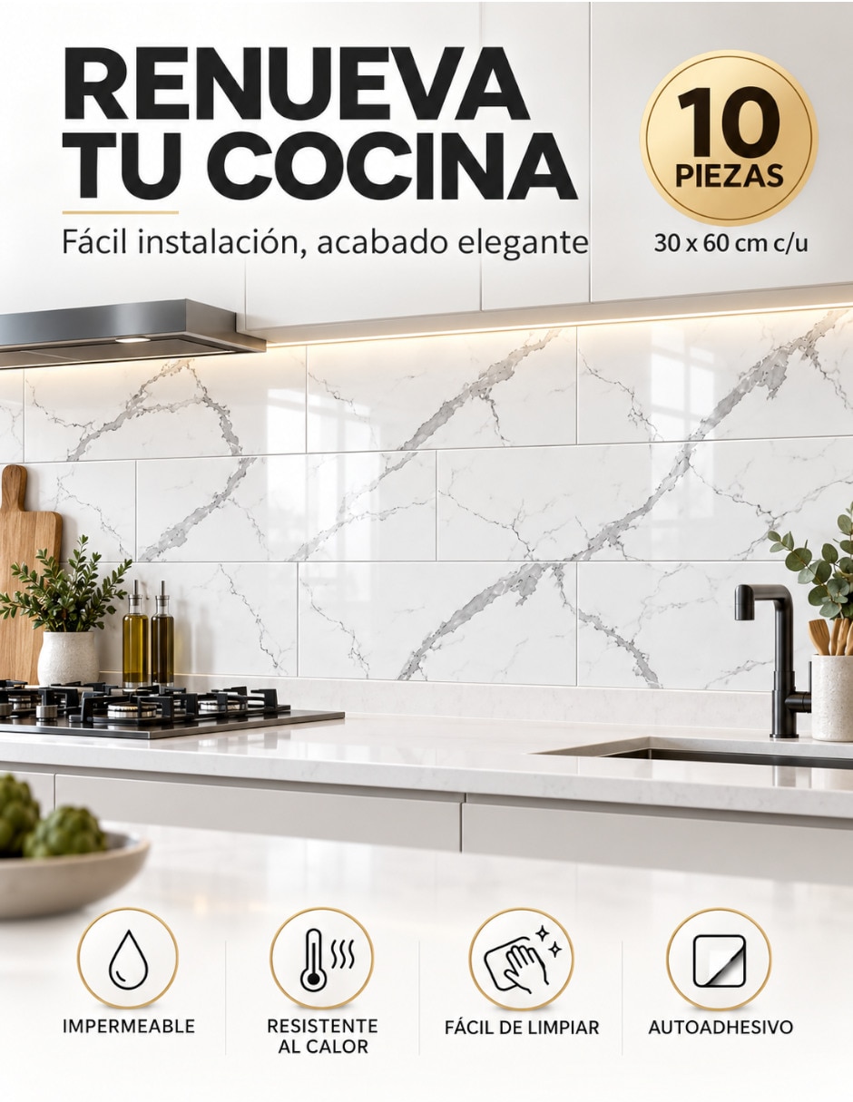 Lambrin de PVC 10 piezas 3