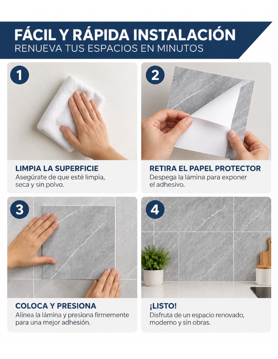 Lambrin de pvc 14 piezas 4