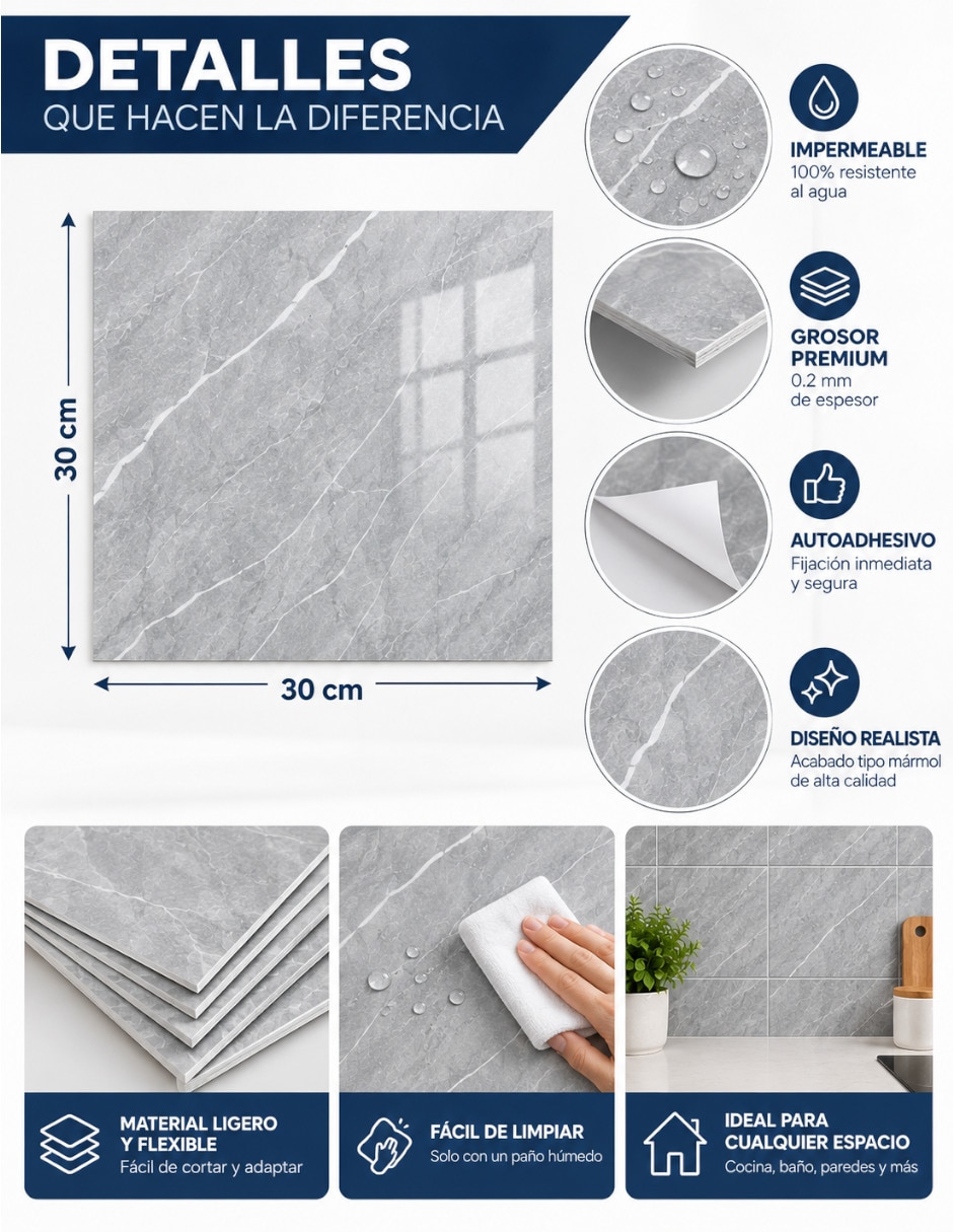 Lambrin de pvc 14 piezas 5