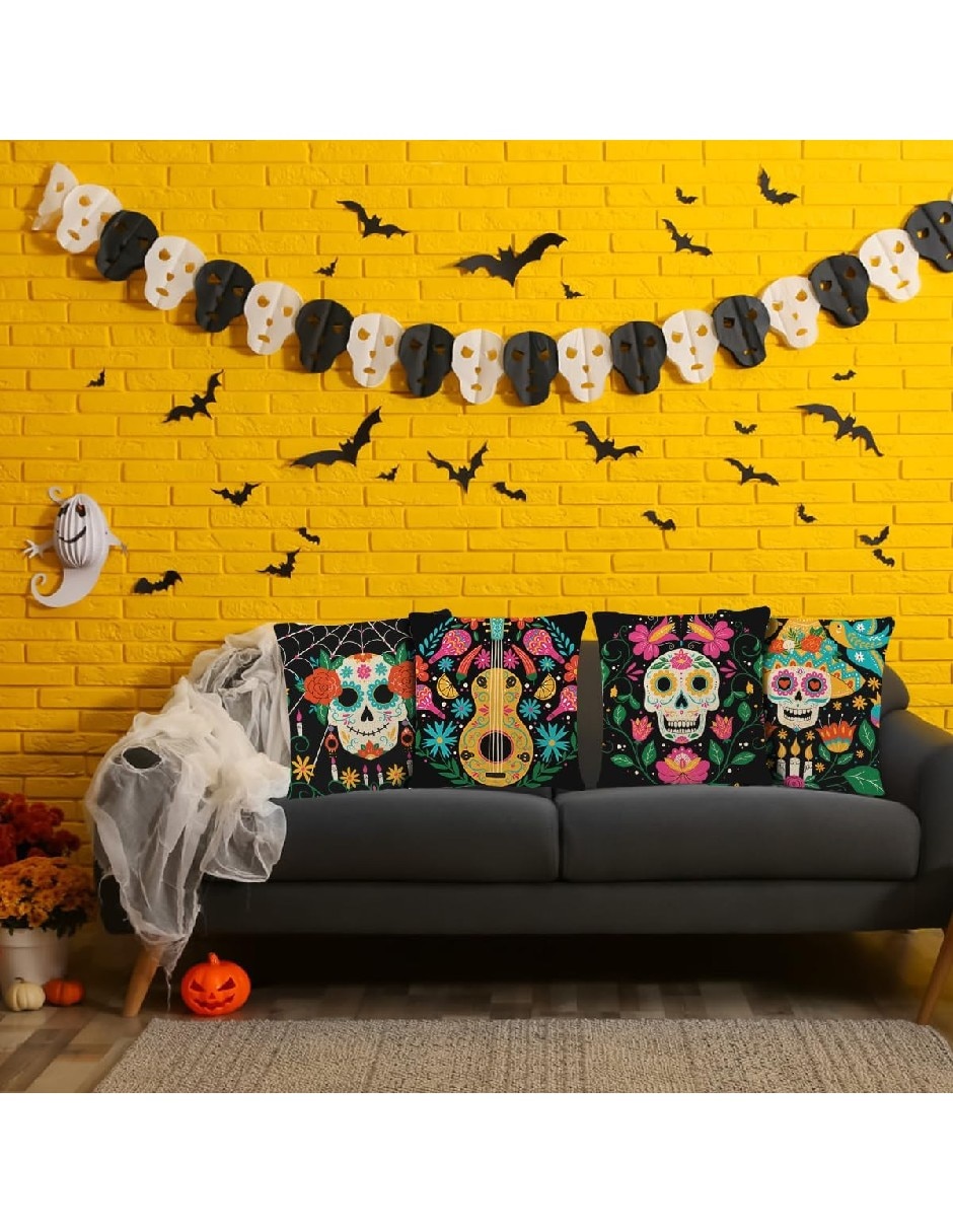 Set funda cojín día de muertos 3