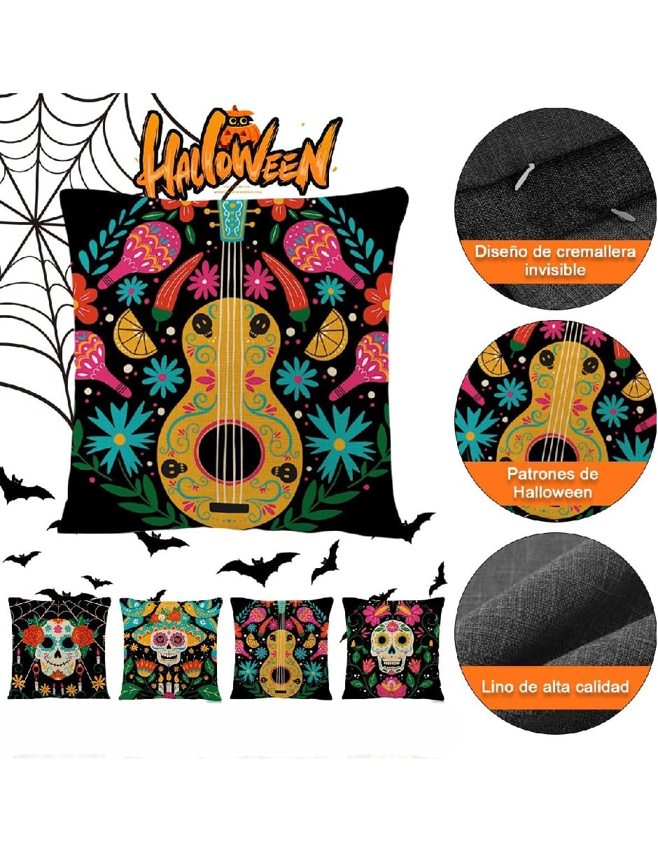 Set funda cojín día de muertos 2