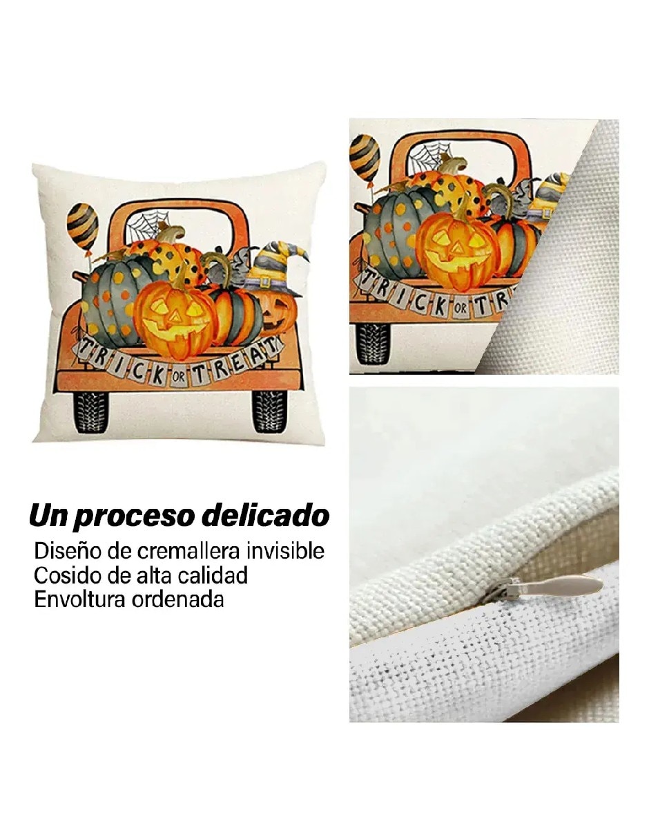 Set funda cojín halloween 4
