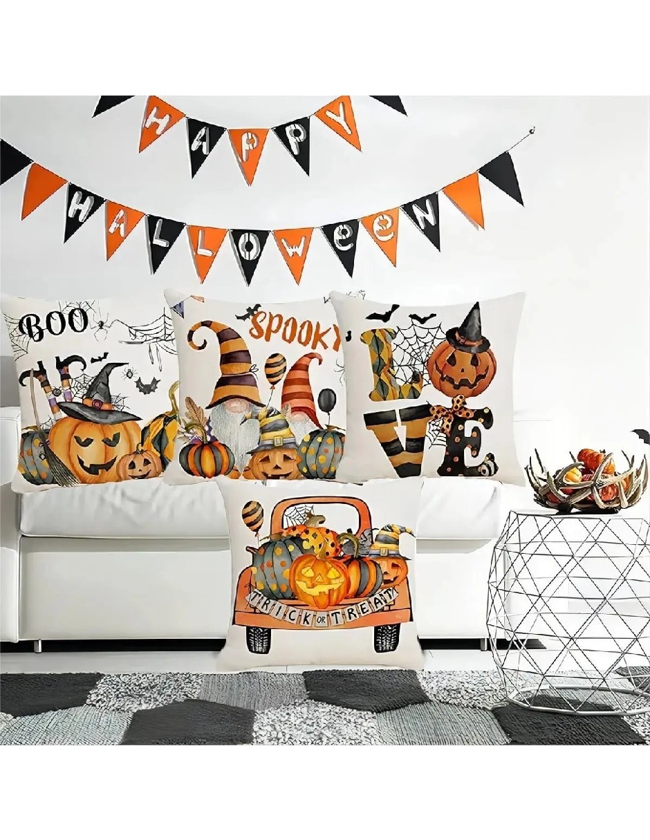 Set funda cojín halloween 2