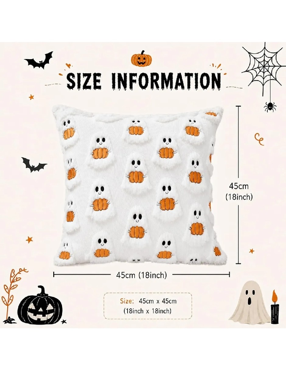Set funda cojín halloween 5