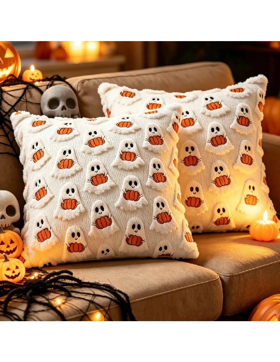 Set funda cojín halloween 2
