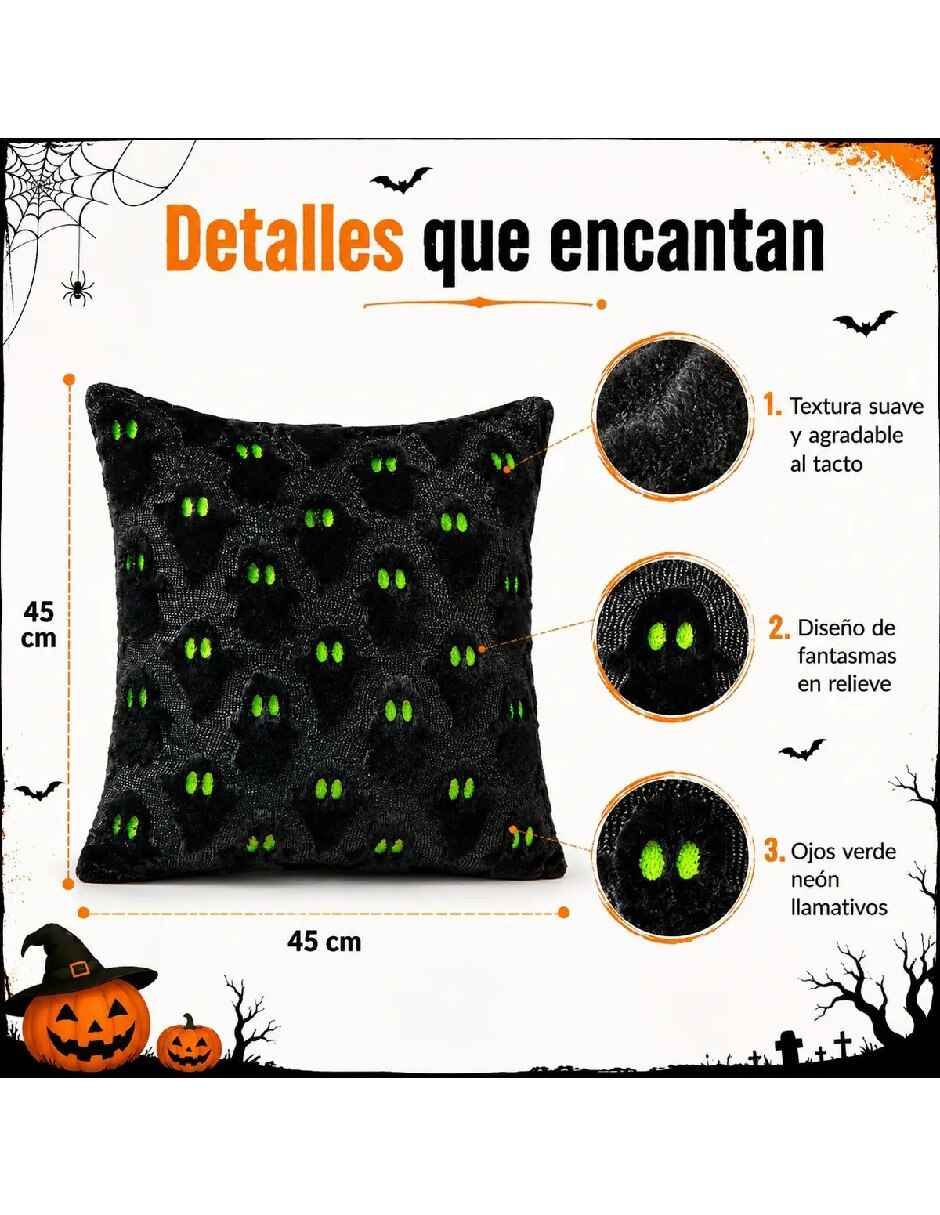 Set funda cojín Halloween 5