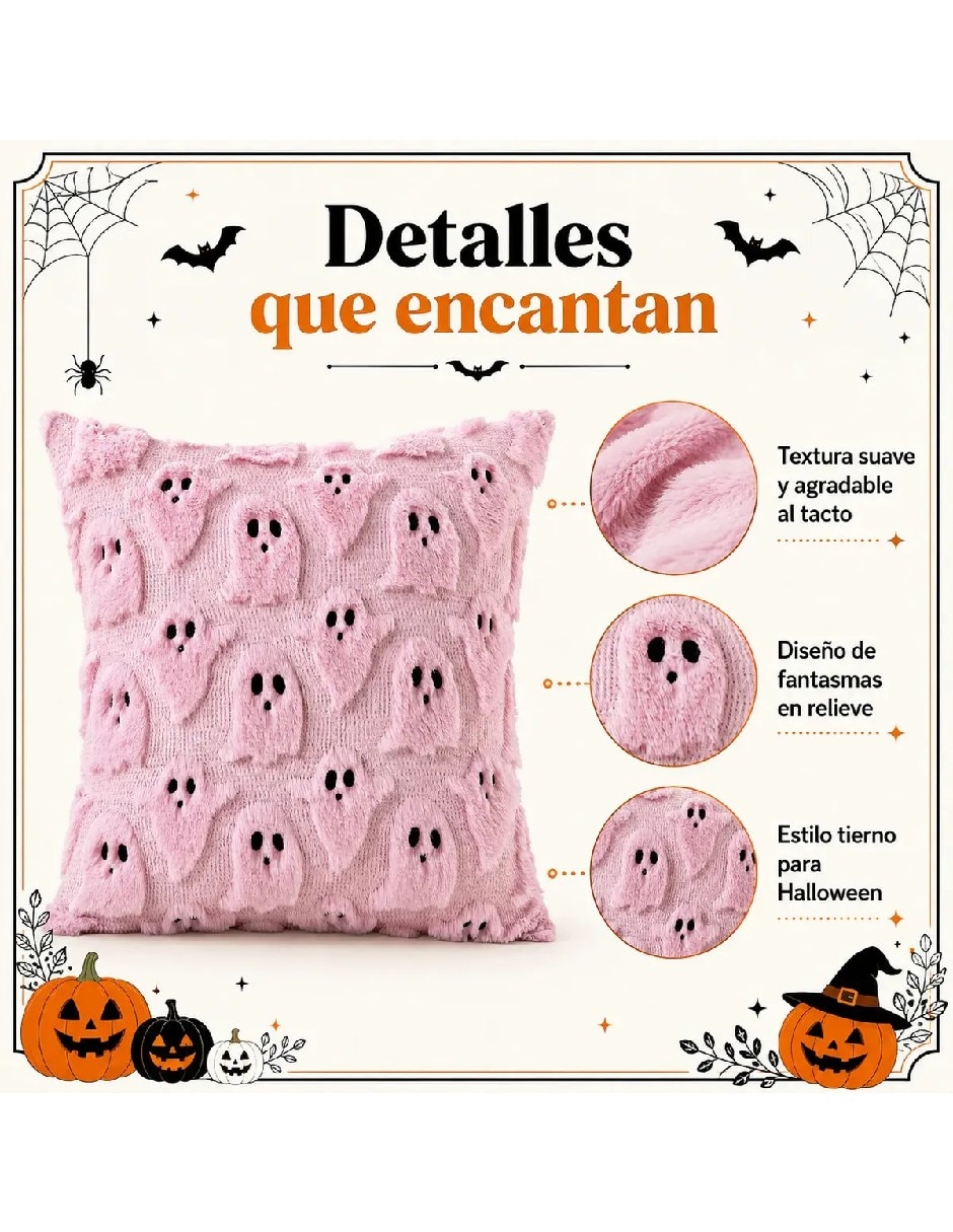 Set funda cojín halloween 4