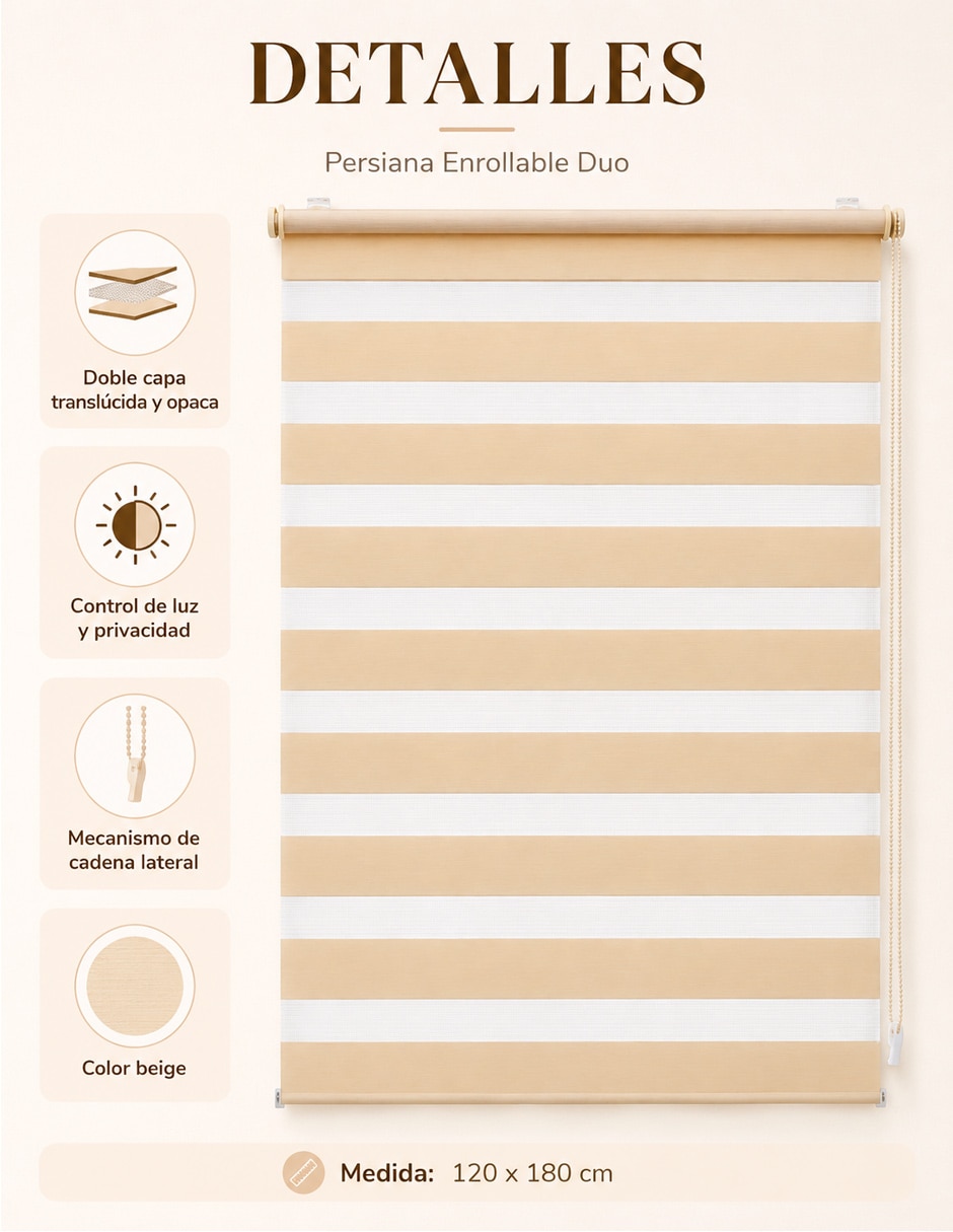 Persiana enrollable enrollable de pvc 4