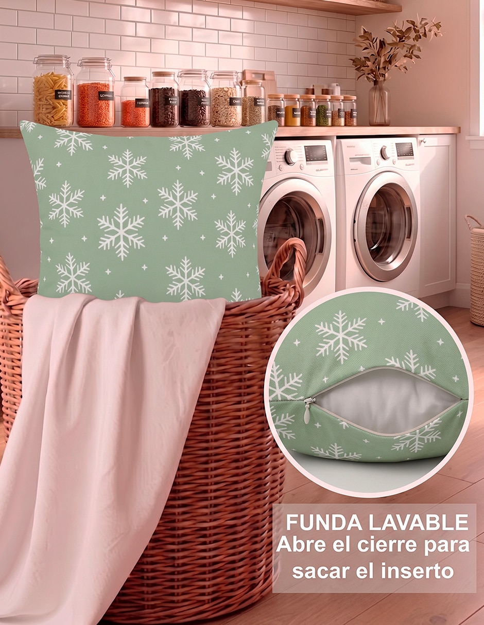 Set funda cojín navidad