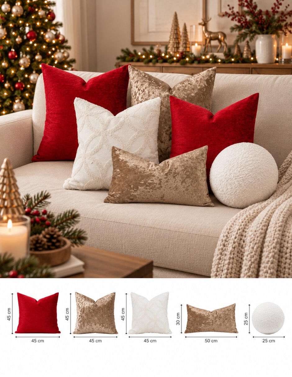 Set de cojín decorativo navideños navidad 2