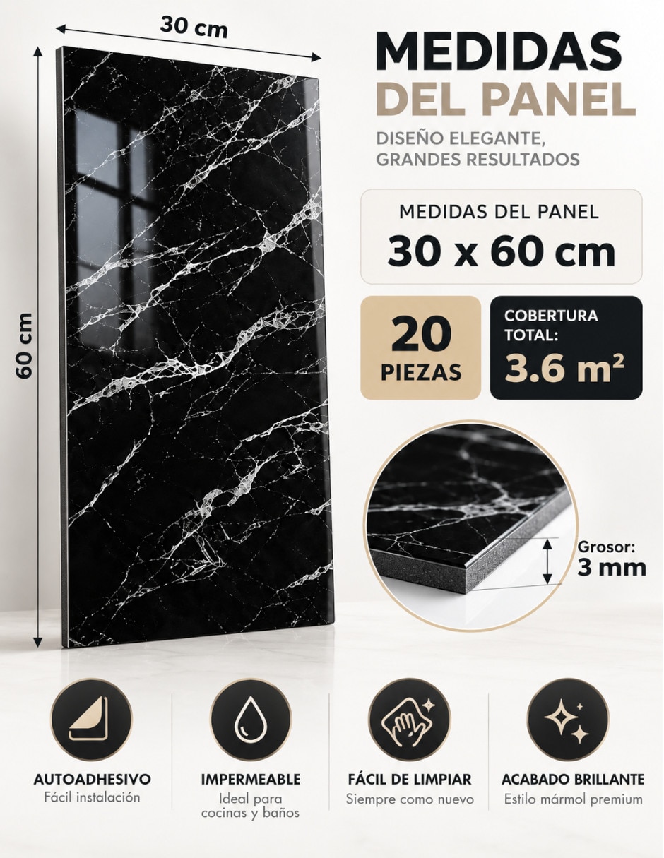 Panel decorativo para hogar e interior de rectangular 5