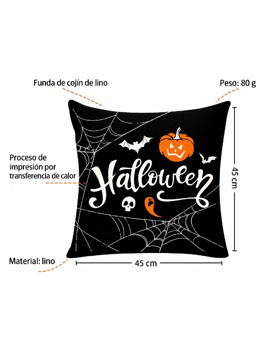 Set funda cojín Halloween 4