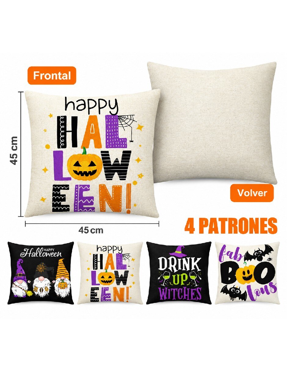 Set funda cojín Halloween 4
