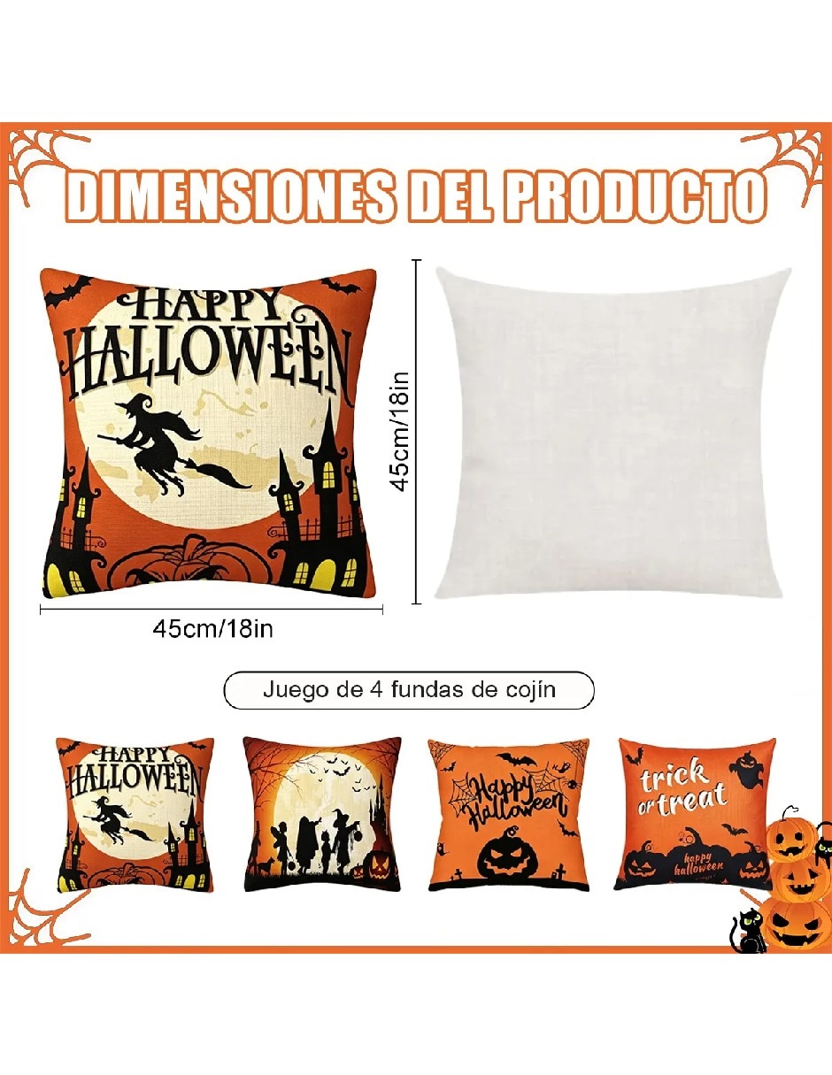 Set funda cojín Halloween 4