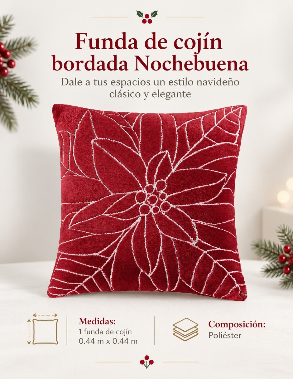 Funda cojín navidad 3